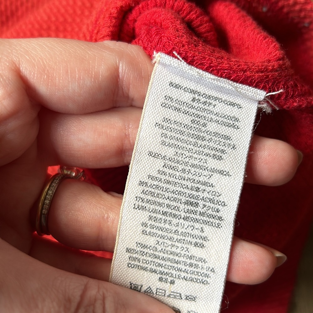 Free people we the free red art school thermal S - Picture 5 of 6